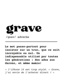 Chaussettes "grave"