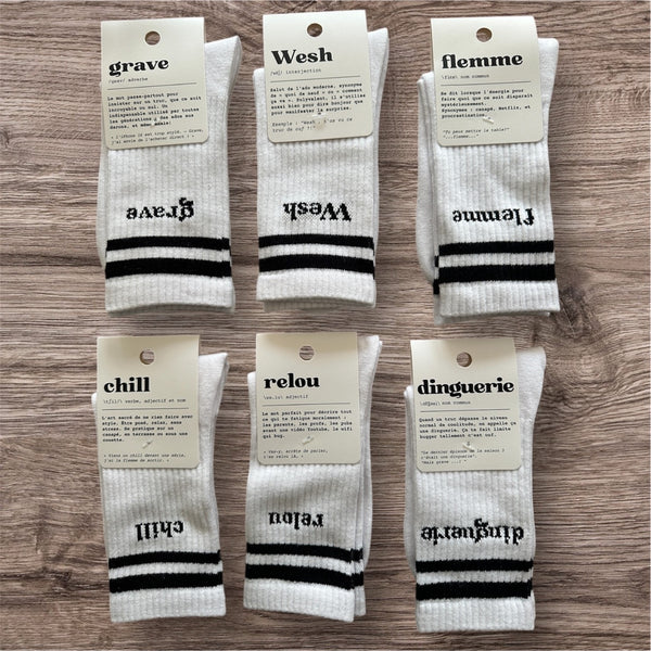 Chaussettes "grave"
