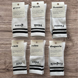 Chaussettes "grave"