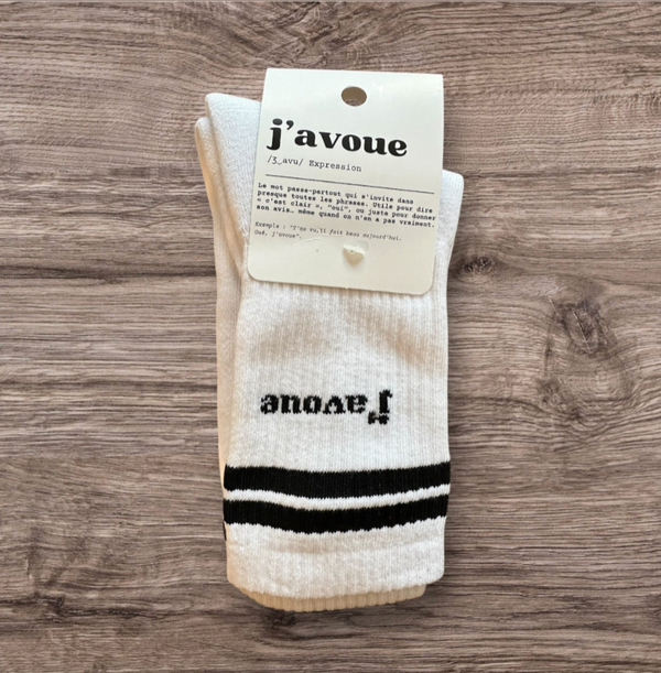 Chaussettes "j'avoue"