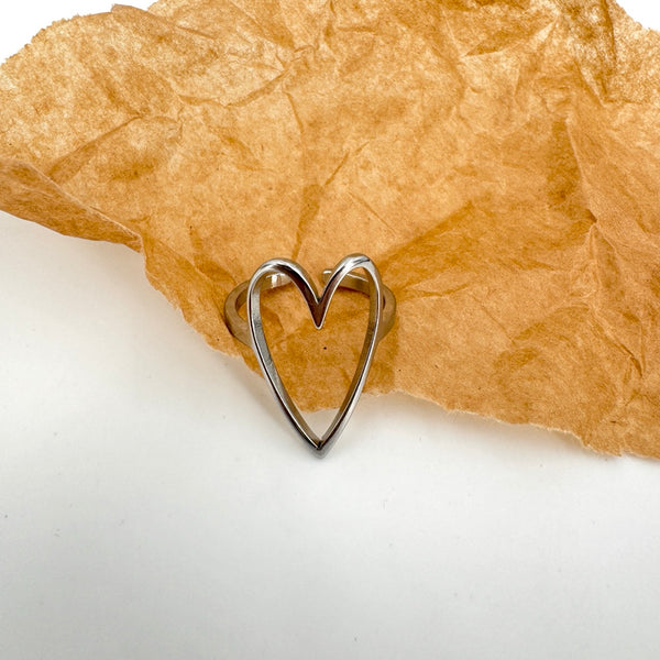 Bague Cœur fin