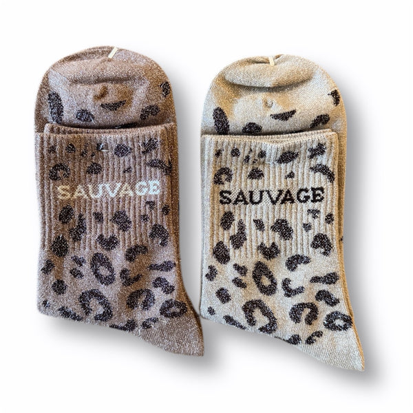 SAUVAGE Léopard paillettes