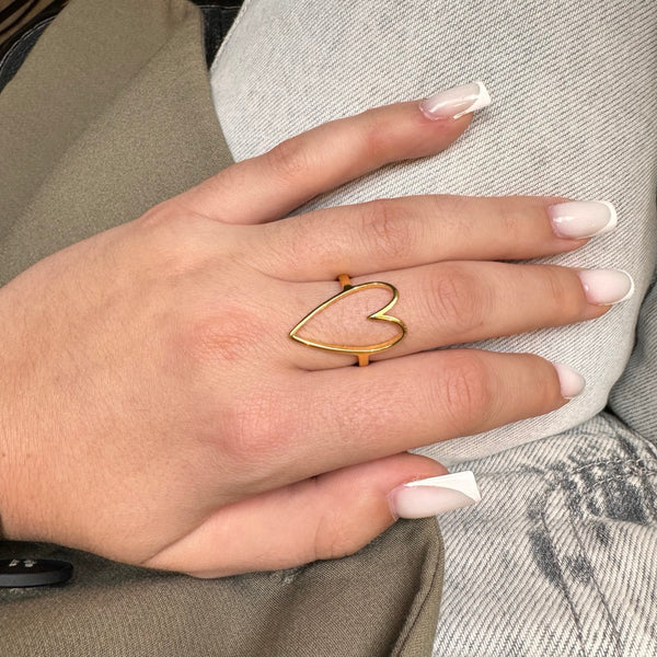 Bague Cœur fin
