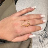 Bague Cœur fin