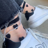 chaussette fantaisie coeur femme
