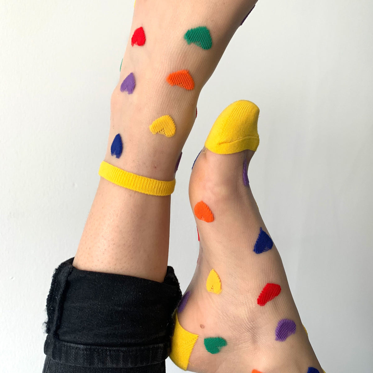 chaussettes cœur femme multicolores Tutu