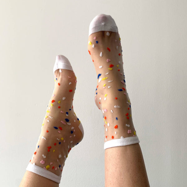 chaussette femme originales transparentes