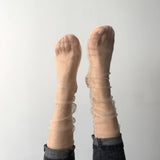 Chaussette champagne paillette 